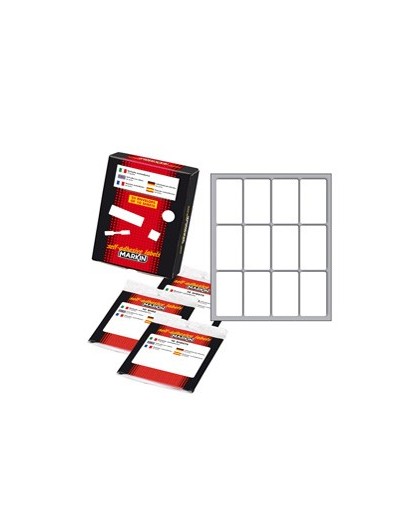 Etichetta adesiva bianca 46X27mm (10fogli x 12etichette) Markin