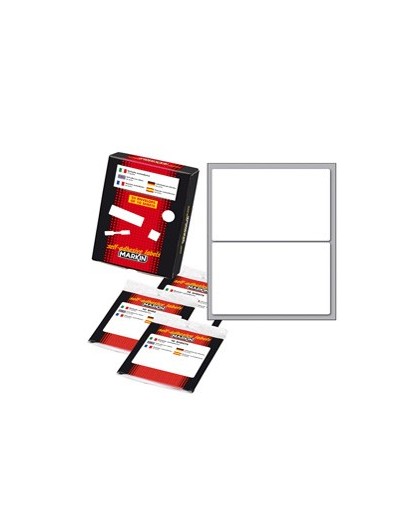 Etichetta adesiva bianca 115x70mm (10fogli x 2etichette) Markin