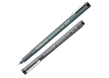 Pennarello Pigment Liner 308 nero 0,05mm Staedtler