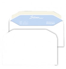 25 buste SILVER MATIC FSC® gommata bianca s/finestra 110x230mm 80gr Pigna