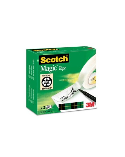 SCATOLA 2 RT NASTRO Scotch® ADESIVO 810-1266 12MMX66MT per BORDURE e GIUNZIONI