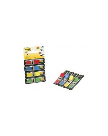 MINISET 140 SEGNAPAGINA Post-it® INDEX 683-4 IN 4 COLORI CLASSICI 12X43.6MM
