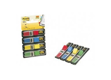 MINISET 140 SEGNAPAGINA Post-it® INDEX 683-4 IN 4 COLORI CLASSICI 12X43.6MM