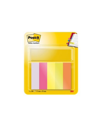 SEGNAPAGINA Post-it® 670-5 (500FG) 5COLORI INDEX 15X50MM IN CARTA