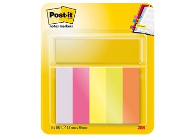 SEGNAPAGINA Post-it® 670-5 (500FG) 5COLORI INDEX 15X50MM IN CARTA