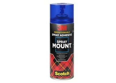 ADESIVO SPRAY 3M MOUNT RIPOSIZIONABILE - TRASPARENTE 400ML