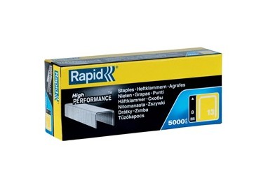 SCATOLA 5000 PUNTI RAPID 13/8 GALVANIZZATI