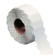 Rotolo 1500 etichette 26x12mm bianche permanenti a onda Markin