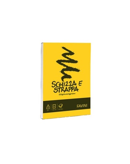 Blocco SCHIZZASTRAPPA 150fg 50gr A6 105x148mm FAVINI