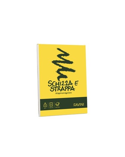 Blocco SCHIZZASTRAPPA 150fg 50gr A5 150x210mm FAVINI