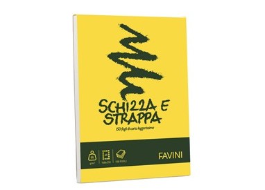 Blocco SCHIZZASTRAPPA 150fg 50gr A5 150x210mm FAVINI