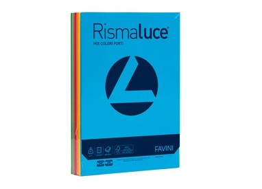 Carta RISMALUCE 90gr A4 300fg mix 8 colori FAVINI