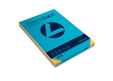 Carta RISMALUCE 90gr A3 300fg mix 8 colori FAVINI