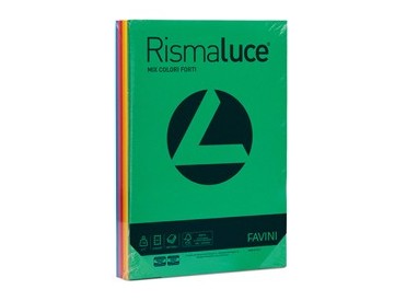 Carta RISMALUCE 140gr A4 200fg mix 6 colori FAVINI