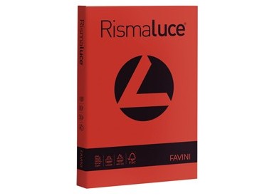 Carta RISMALUCE 140gr A4 200fg rosso scarlatto 61 FAVINI