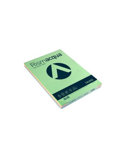 Carta RISMACQUA 140gr A3 200fg mix 5 colori FAVINI