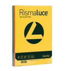 Carta RISMALUCE 200gr A4 125fg mix 8 colori FAVINI
