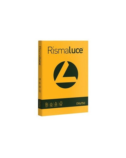 Carta RISMALUCE 200gr A4 125fg giallo oro 52 FAVINI