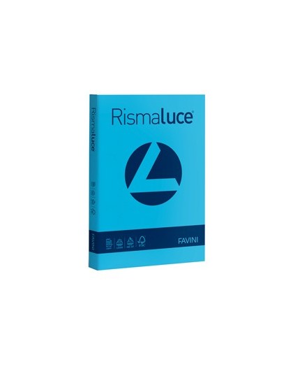 Carta RISMALUCE 200gr A4 125fg azzurro 55 FAVINI