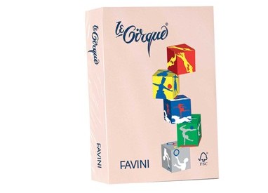 Carta LECIRQUE A4 80gr 500fg salmone pastello 103 FAVINI