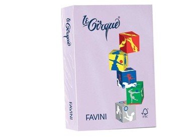 Carta LECIRQUE A4 80gr 500fg lilla pastello 104 FAVINI