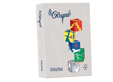 Carta LECIRQUE A4 80gr 500fg grigio pastello 109 FAVINI