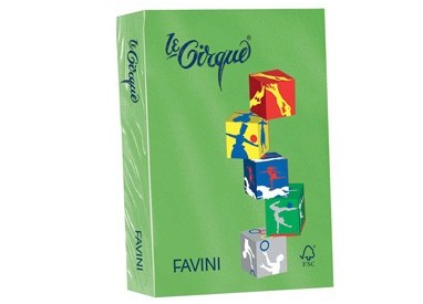 Carta LECIRQUE A4 80gr 500fg verde prato 203 FAVINI