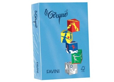 Carta LECIRQUE A4 80gr 500fg azzurro reale 204 FAVINI