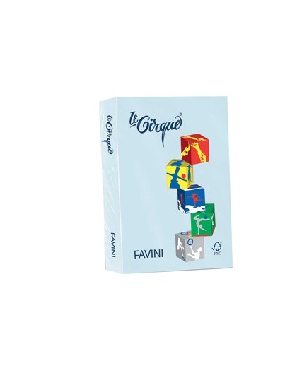 Carta LECIRQUE A4 160gr 250fg celeste pastello 101 FAVINI