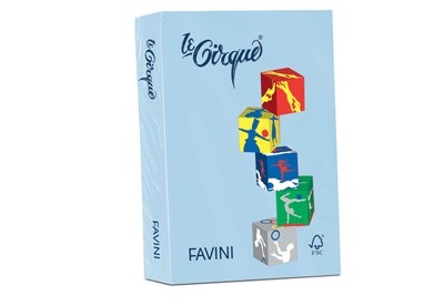 Carta LECIRQUE A4 160gr 250fg azzurro pastello 106 FAVINI