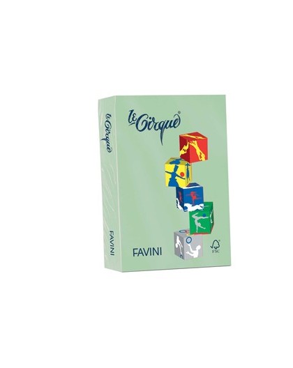 Carta LECIRQUE A4 160gr 250fg verde pastello 107 FAVINI