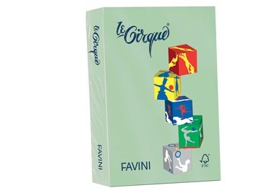 Carta LECIRQUE A4 160gr 250fg verde pastello 107 FAVINI