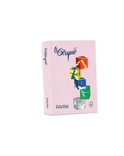 Carta LECIRQUE A4 160gr 250fg rosa pastello 108 FAVINI