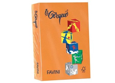 Carta LECIRQUE A4 160gr 250fg arancio 205 FAVINI