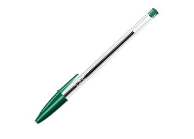 Scatola 50 penna sfera CRISTAL® medio 1,0mm verde BIC®