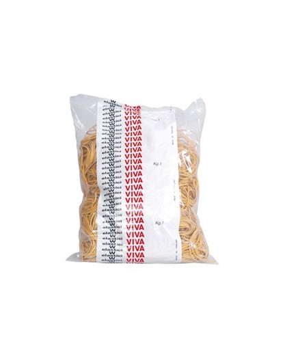 ELASTICO GOMMA GIALLO Ø100 SACCO DA 1KG