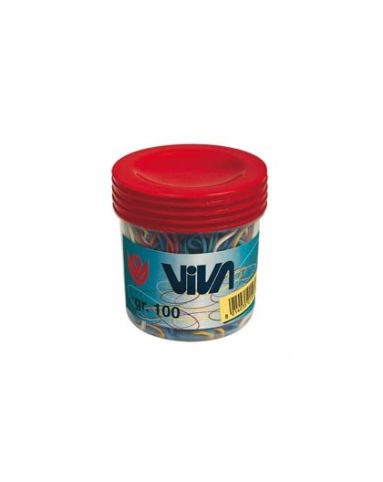 ELASTICO GOMMA BARATTOLO 100GR MISURE ASSORTITE