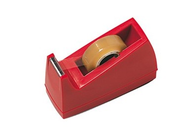 DISPENSER PER NASTRO ADESIVO 33MT ROSSO ART.72