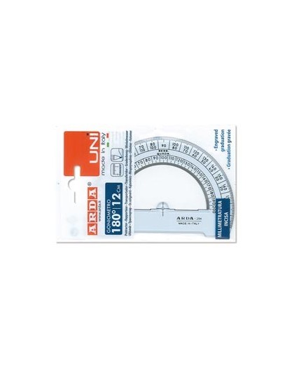 GONIOMETRO UNI ARDA 180° 12CM