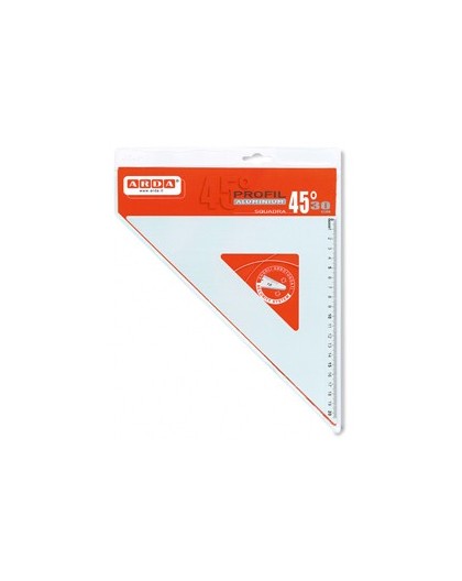 SQUADRA PROFIL ALLUMINIO 45° 30CM ARDA