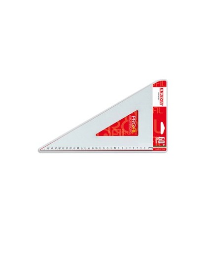 SQUADRA PROFIL ALLUMINIO 60° 30CM ARDA