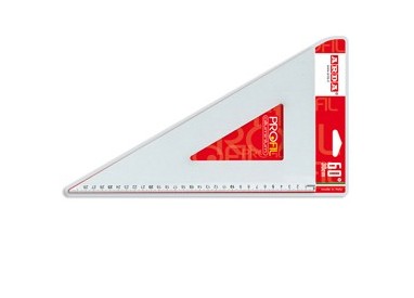 SQUADRA PROFIL ALLUMINIO 60° 30CM ARDA