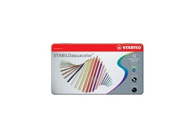Astuccio metallo 12 pastelli Stabilo AQUACOLOR 1612