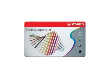 Astuccio metallo 36 pastelli Stabilo AQUACOLOR 1636