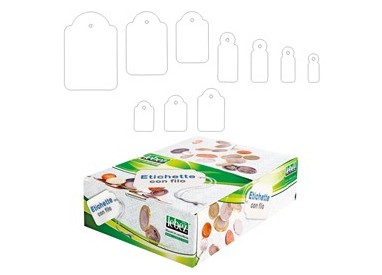 SCATOLA 500 ETICHETTE CON FILO A391 28X43MM
