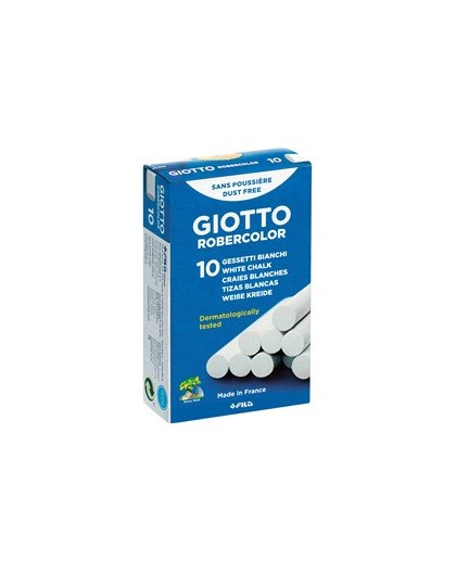 SCATOLA 10 GESSETTI TONDI BIANCO GIOTTO