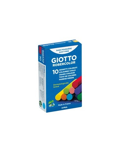 SCATOLA 10 GESSETTI TONDI COLORATI GIOTTO