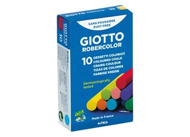 SCATOLA 10 GESSETTI TONDI COLORATI GIOTTO