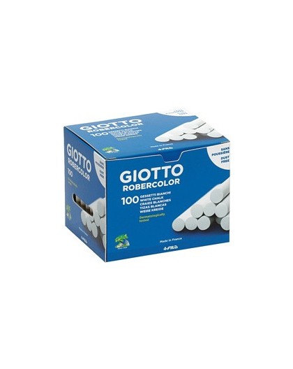 SCATOLA 100 GESSETTI TONDI BIANCO GIOTTO