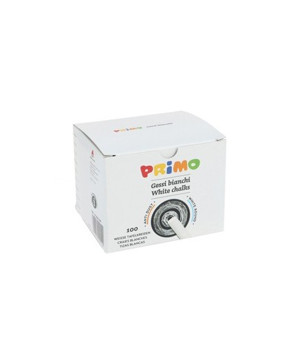SCATOLA 100 GESSETTI TONDI BIANCO Primo